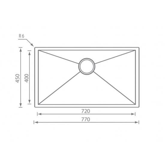 Ανοξείδωτος Νεροχύτης 77×45 Επικαθήμενος Sanitec Filo Quadra 11906 Inox Σατινέ Ανοξείδωτος Νεροχύτης 77×45 Επικαθήμενος Sanitec Filo Quadra 11906 Inox Σατινέ